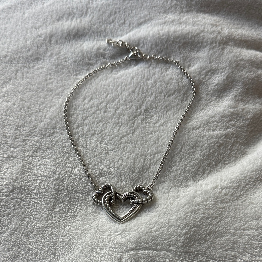 Elegant Brighton Silver Heart Necklace